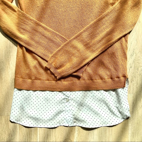 NWOT V-Neck Layered Sweater Size S - Picture 5 of 8